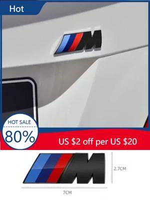 New 2025 M LOGO Fender Emblem Badge Rear Trunk Badge For 1 3 5 7 Series X1 X3 X5 X6 M Sports Sticker Car Accessories St