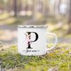 Personalized Mug Initial with Name Cup Custom Tea Coffee Hot Chocolate Mugs Wedding Bride Bridesmaid Mothers Day Gifts for Her