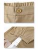 Women's Khaki High Waist Wide Leg Cropped Pants - Spring/Autumn 2025 Casual Slimming Trousers