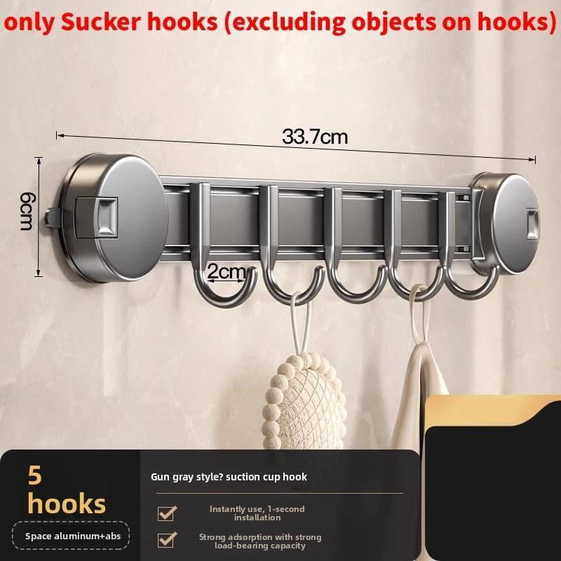 Heavy Duty Suction Cup Hook Set With Hooks For Bathroom Kitchen Wall Mountings