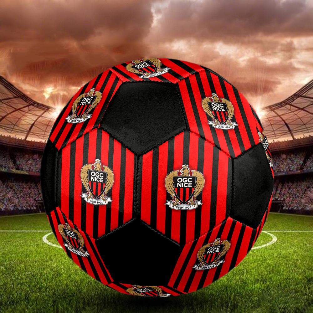OGC Nice Indoor Soccer Ball Colorful All Ages Size 5 Machine Stitched PVC Competition Ready Durable High-Bounce
