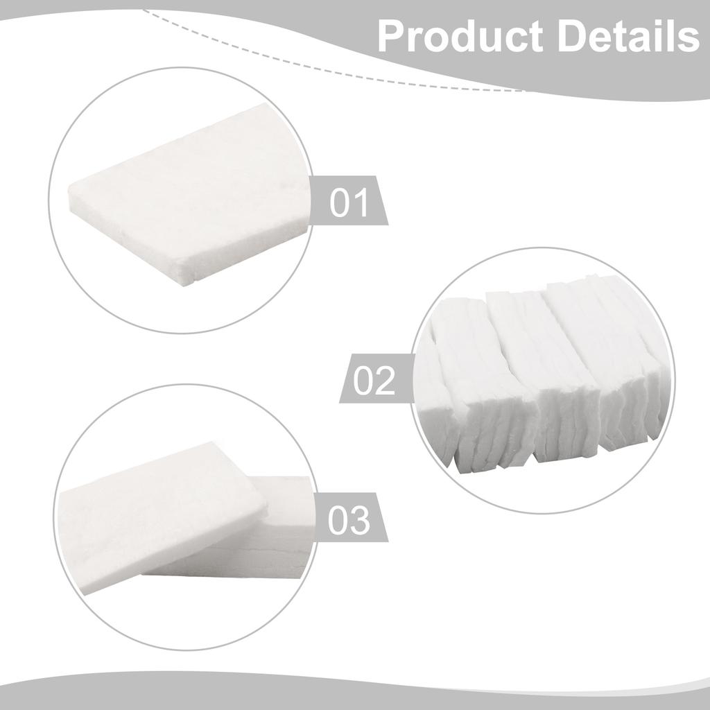 Cotton For Outdoor Fire Pits Extended Burn Time 4.7*2in Cotton Pack 25 Pieces Set DIY Use Heat Resistant Material