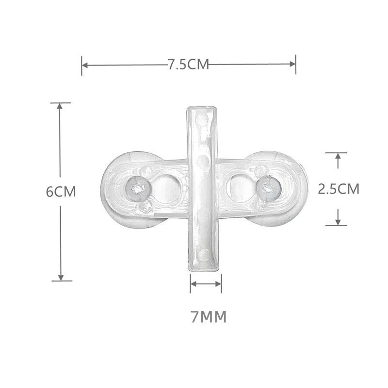 10Pcs Aquarium Isolation Plate Fish For Tank Divider Clip Black Suction Cup Dividers Holder Bracket Plastic Sheet Holder