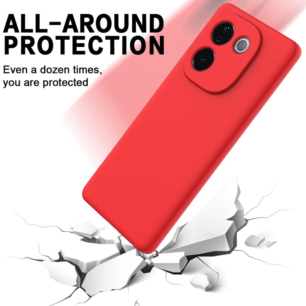 Real Liquid Silicone Case for VIVO IQOO Z9S Pro Soft Shockproof Bumper Protection Lens Cover Cases for VIVO T3 Pro