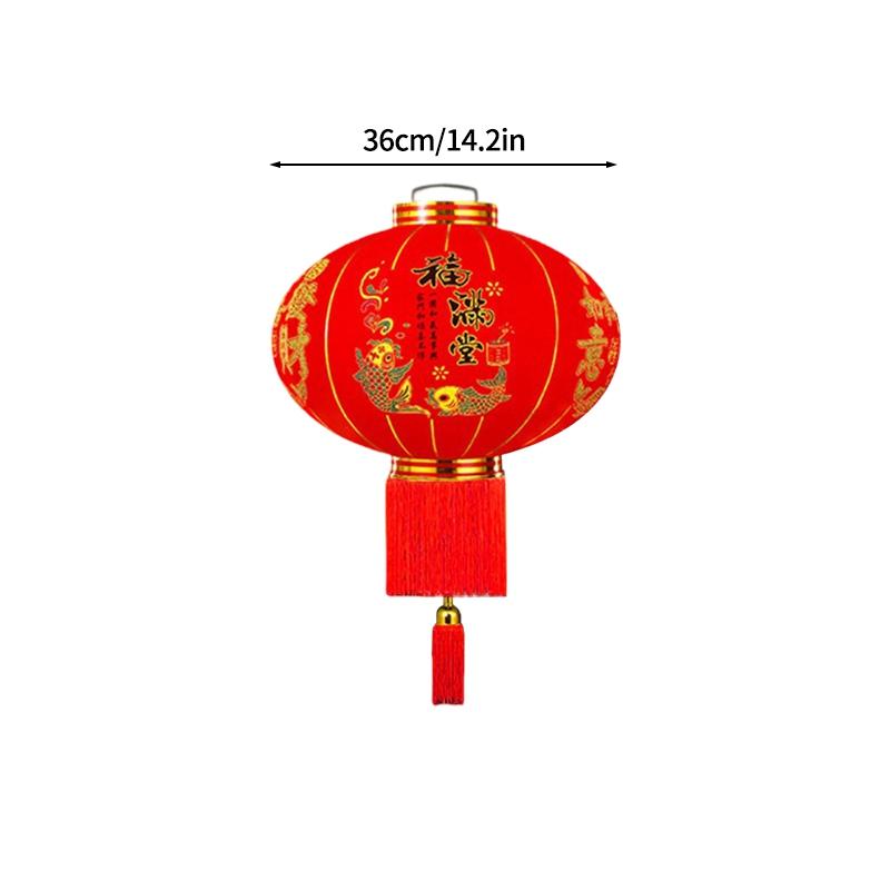 2026 Chinese New Year Hanging Pendant Decoraitons Red Lanterns Spring Festival Celebration Good Fortune Foldable Lantern
