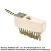 Brosse à Joints Désherbeurs Manuels Brosse de Remplacement à Poils Brosse de Nettoyage de Jardin pour Mousse et Mauvaises Herbes Brosse en Acier