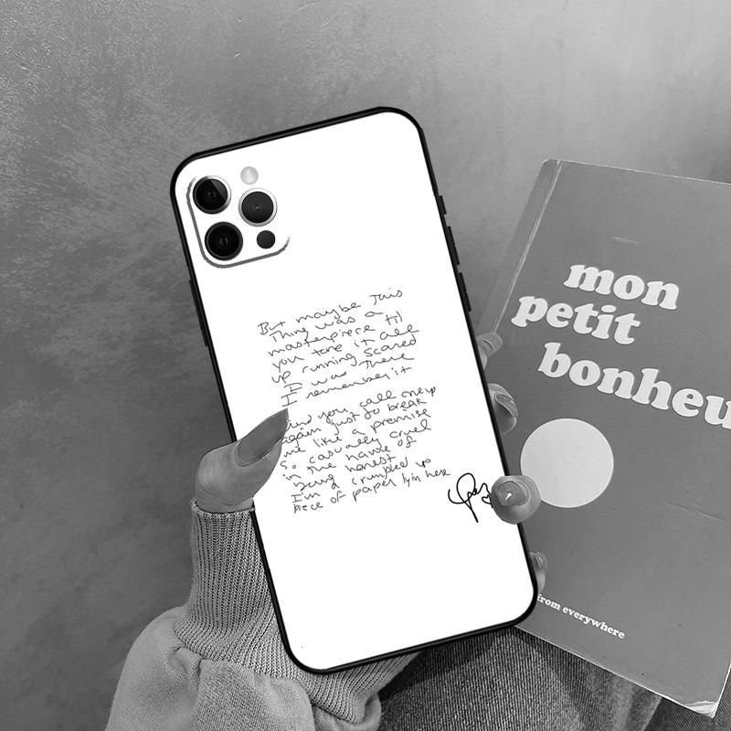 

All Too Well Lyrics Case For 17 Air iPhone 16 15 14 13 12 11 Pro Max 12 mini XR 15 16 Plus 16e Back Cover Shell iPhone 15 Plus
