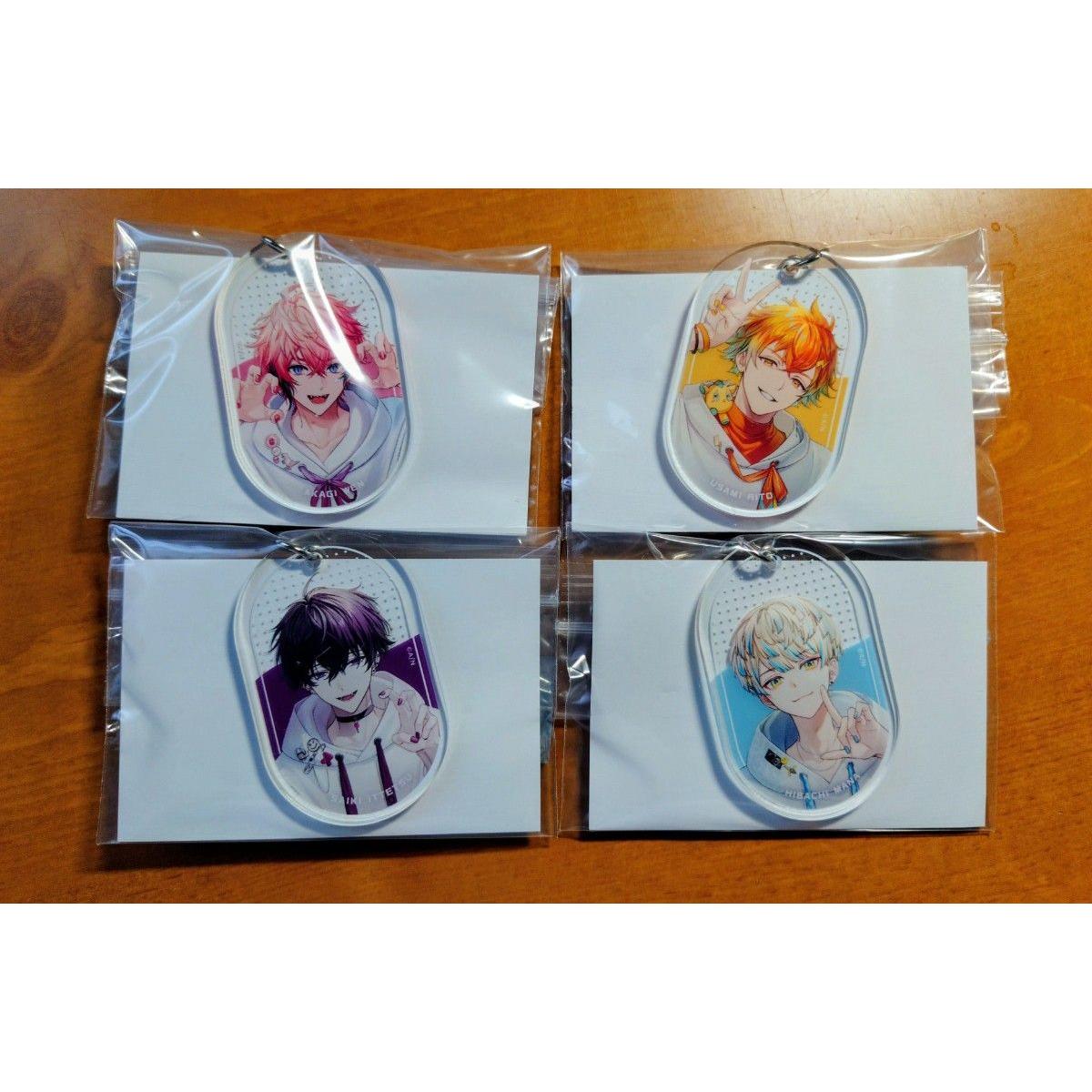 Used Niji Nail Acrylic Keychain Oriens Complete Set