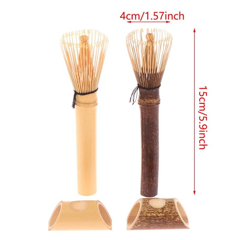 Matcha Whisk With Long Handle Matcha Powder Brush Tool Matcha Ceremony Accessory Japanese Style Handcurled Bamboo Tea Whisk