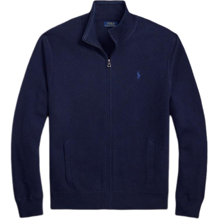 Polo Ralph Lauren Ribbed Half-Zip Knit Sweater Men Tops Dark-Blue MNPOSWE16821822-410