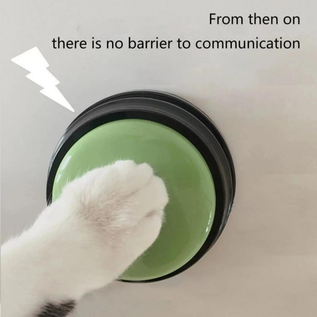 Dog Communication Buttons Voice Recording Button for Pet Training Buzzer Record Playback Funny Gift for Talking Pet Random Color