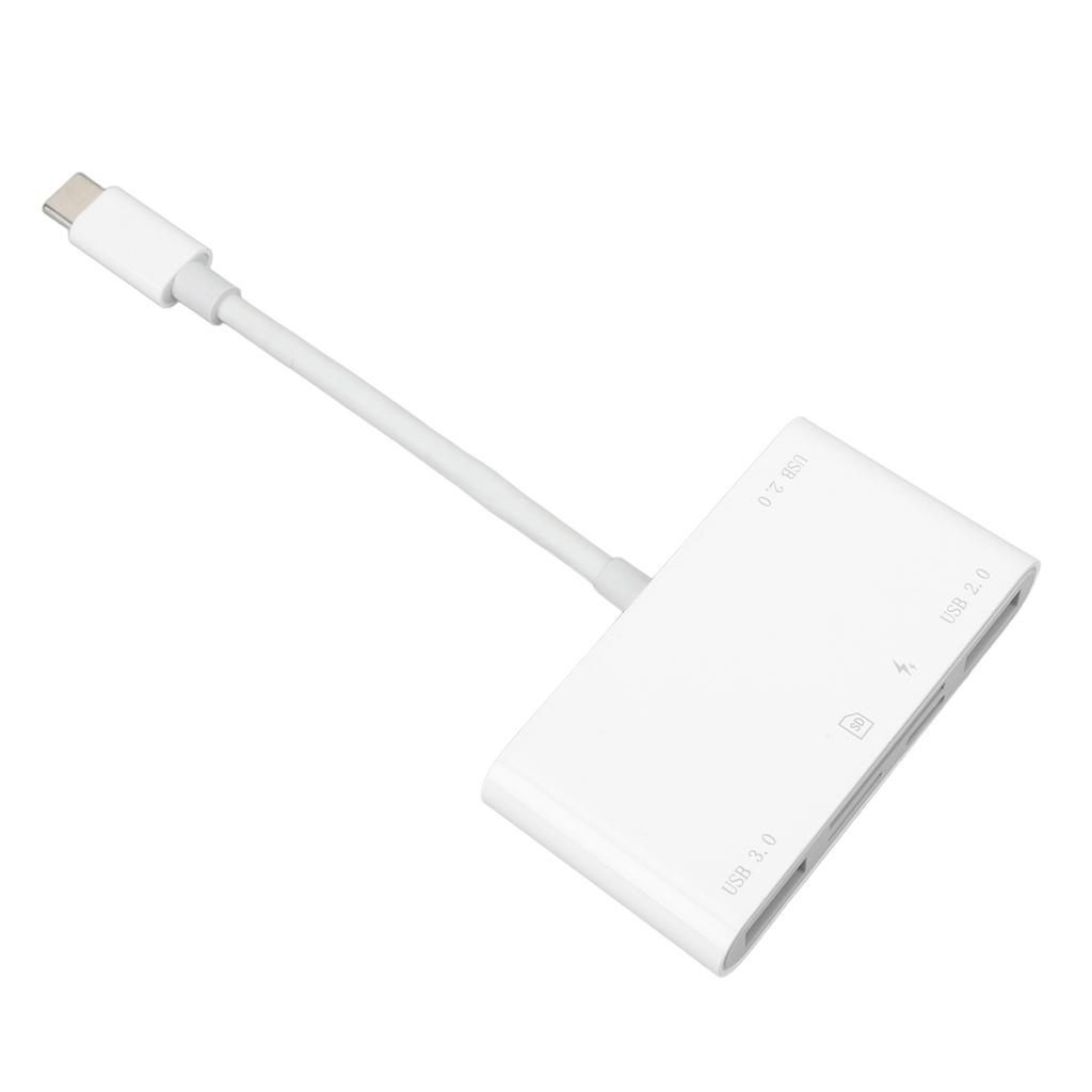 6 in 1 Memory Card Reader Plug and Play High Speed USB C Smart Camera Storage Card Adapter for Phones Laptop Computers