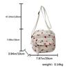 Cute Strawberry Trendy Crossbody Bag Corduroy Messenger Bag Casual Zipper Tote Handbag for Women Travel Work