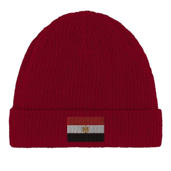 Bonnet Drapeau Égypte en Rouge