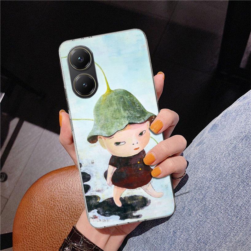 Y-Yoshitomo Nara Phnoe Case for Xiaomi Poco X5 X6 X7 Pro X4 Gt F7 Ultra M8 M7 Redmi 15C 15 13C 13 12C 12 Unique Cover Coque Poco