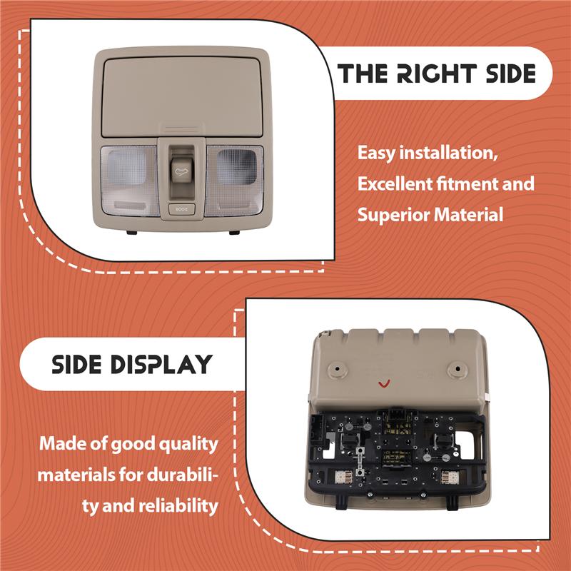 L10A Gray Sunroof Type For Sorento 2010-2012 Reading Light Overhead Console Room Lamp 928002P300 928002P000 92800-3W000