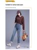 Women's High Waist Slim Fit Retro Jeans - Spring/Autumn Stretch Narrow & Straight Petite Length