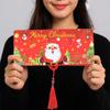 New Christmas Cash Gift Envelope Santa Claus Folding Banknote Card Christmas Money Holder with 10 Slots Surprise Party Money Box