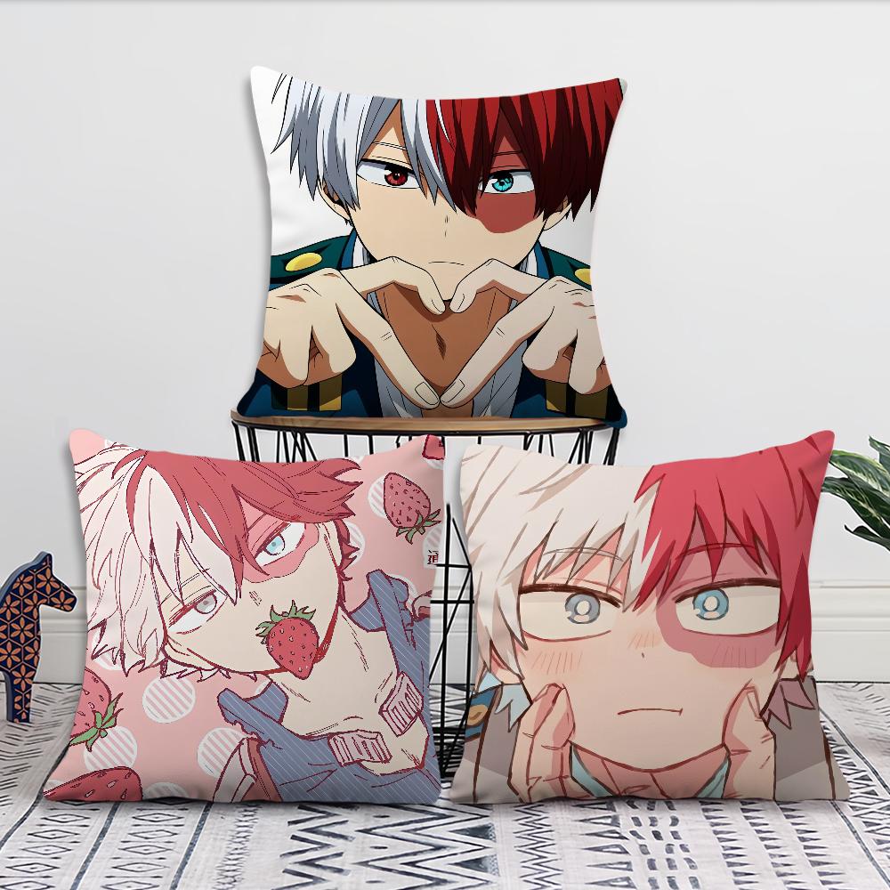 Anime M-Meine H-Heldenakademie Shoto Todoroki Kissenbezug Wohnzimmer Kopfteil Büro Schlafzimmer Kissen Sofa Nickerchen Kissenbezug