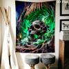 Dark Fantasy Skull Tapestry Tapestry Background Cloth Wallmounted Homestay Soft Decoration Tapestry Work Of Art Background Cloth
