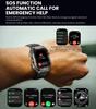 2025 New GPS Track Smart Watch Men 5ATM Waterproof 1.96"AMOLED Always Display Compass Heart Rate 530mAh Battery BT Call Smartwatch