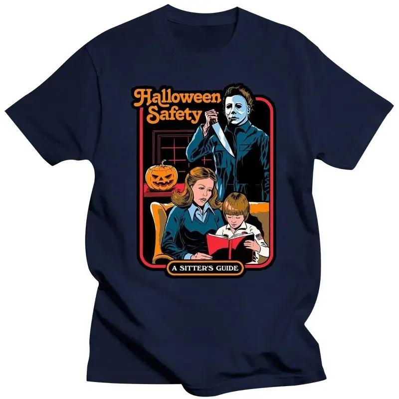 Clothing Shirt Micheal Myers Halloween Safety Horror Cult Movie Joke T Shirt Fun tshirts for designer clothes sale
