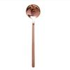 304 Nordic Style Round Coffee Spoon Dessert Spoon Tableware Stainless Steel