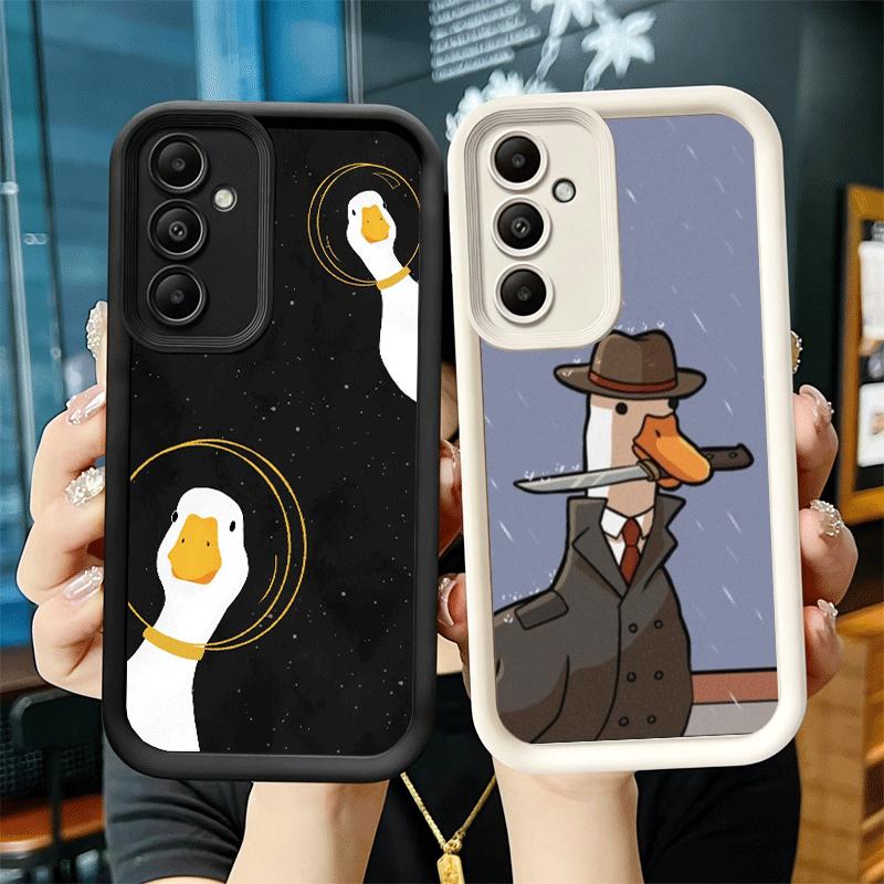 Phone Case for Samsung Galaxy A17 A16 A15 A14 A13 Funny Cartoon Goose Game A56 A36 A26 A55 A35 A25 A54 A34 A24 A53 A33 A23 A07 A