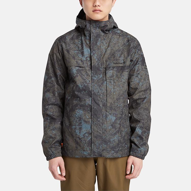 Timberland Outdoor Casual Waterproof Jacket Camouflage Mountain Print Men Jacket A2MMN-DX0