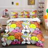 All-Sports Pattern Bedding Set Multiple Sizes Kid'S And Adults' Bedroom Exquisite 3Pc Bedding Set, Gift