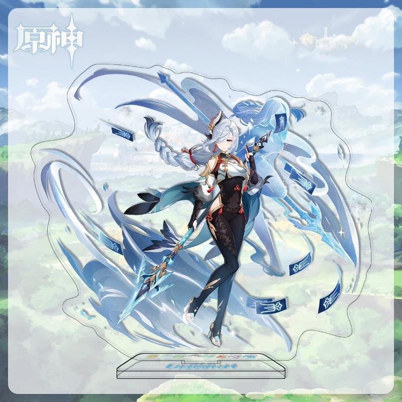 16cm Height  Acrylic Large Stand-up Display Featuring Characters From Mondstadt, Liyue, and Inazuma In Genshin Impact