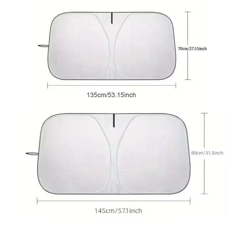 Car Windshield Sun Visor, Front Sun Visor, Windshield Sun Visor, Folding, Automatic UV Protection, Sun Visor, Car Accessories
