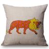 Elephant Giraffe Ostrich Style Cushion Cover Color Painting Wild Boar Animal Sofa Decoration Throw Pillow Case Cojines