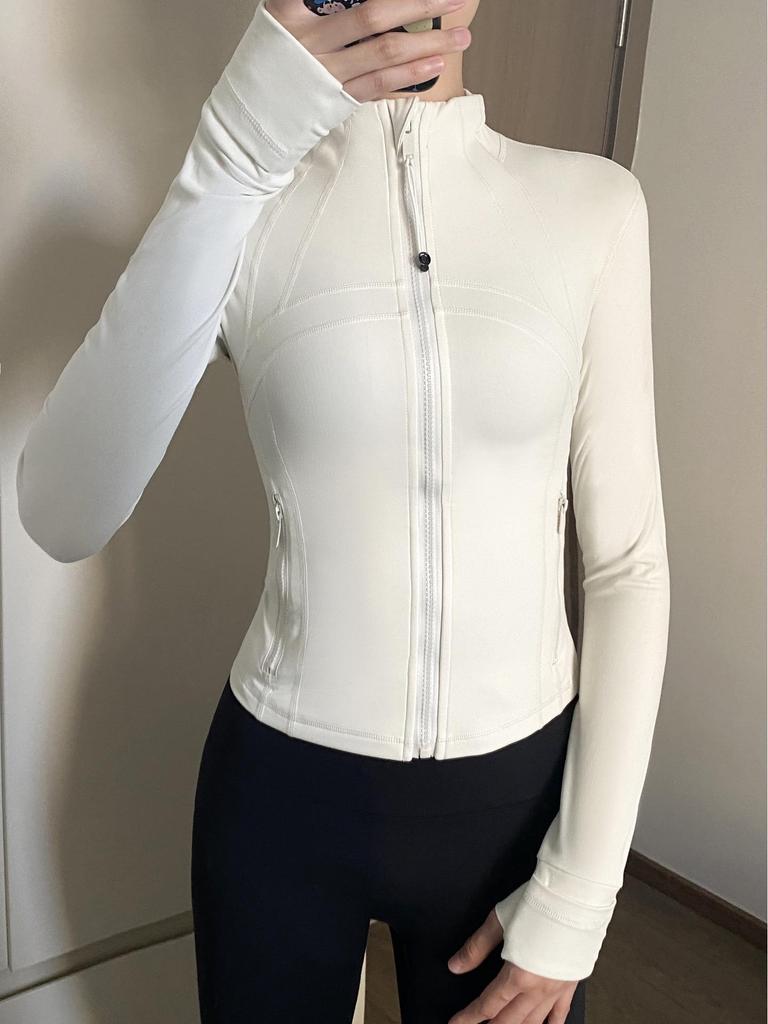 Luludarling Women's Slim Fit Stand-Up Collar Yoga Jacket