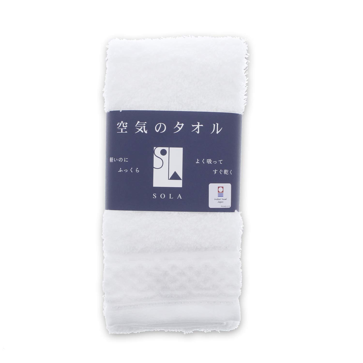 

Top Factory Imabari SOLA Face 34 x 80 cm Towel, White, Approx. белый