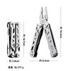 Outdoor Multi-function Multi-tool, Stainless Steel, Foldable, Instruction Manual Included