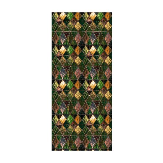 Yousheng Vintage Stained Glass Sticker Removable Waterproof Static Window Cling Home Office Room Church Decorative Privacy Window Film