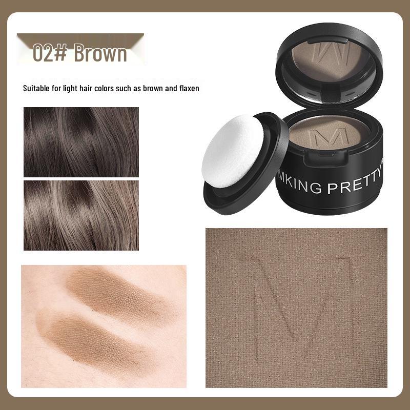 MKING PRETTY Velvet Hairline Powder: Long-lasting Waterproof Hair Concealer with Fine Texture