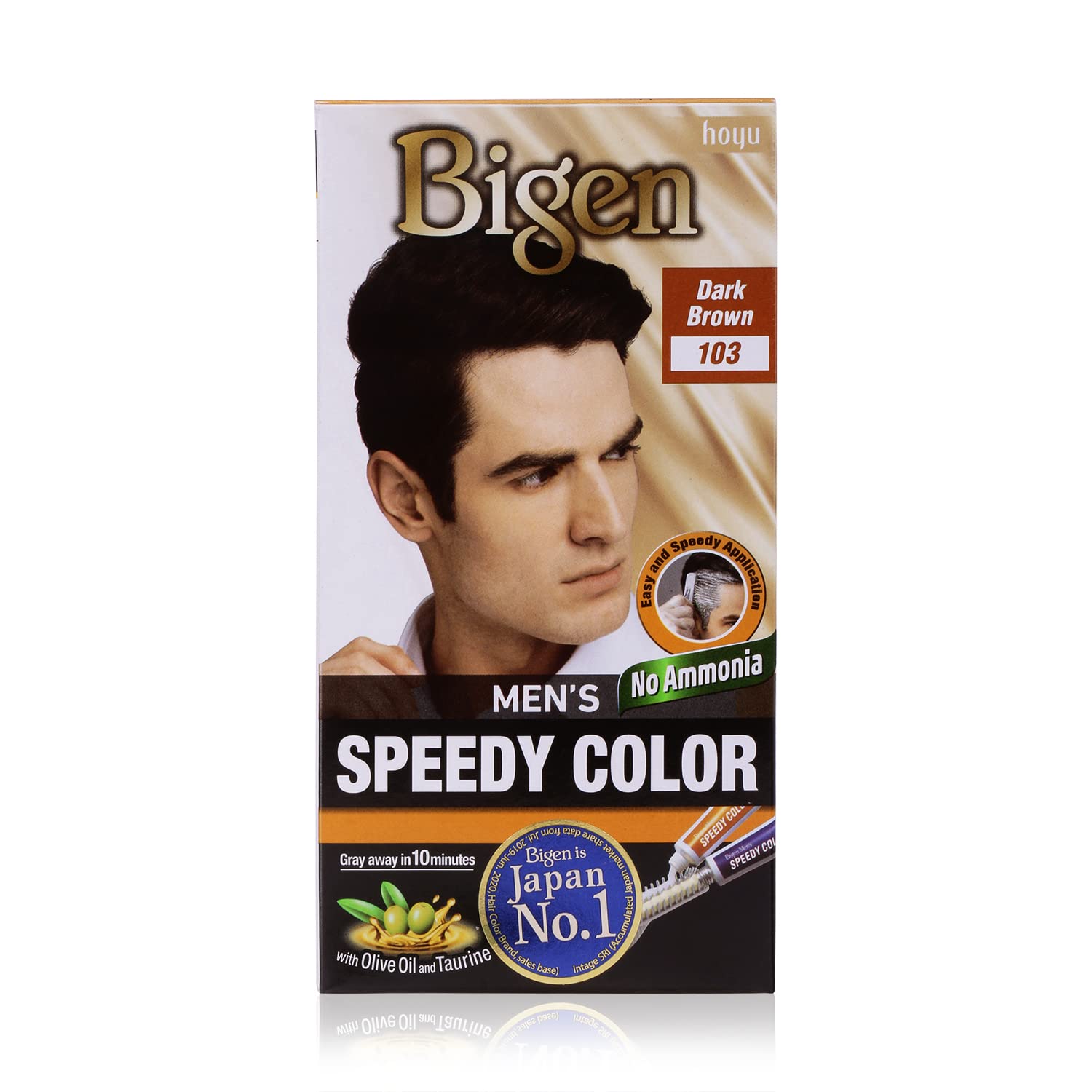 Bigen Men s Speedy Color, Hair Color, 80g - Dark Brown 103 (Pack of 1)