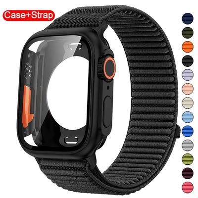 Custodia+Cinturino in Nylon Per Apple Watch 11 10 9 8 7 6 5 4 SE3/2/1 Protezione Schermo Accessori Per Iwatch 46mm 42mm 45 40mm 41mm 44mm