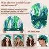 Elastic Tie Band Silk Bonnet Extra Large Hair Bonnet Luxury Sleeping Bonnet  Hair Protection