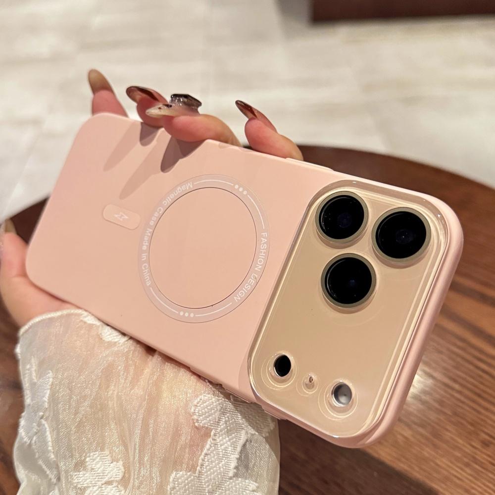Full Glass Camera Protection Magnetic Wireless Charging Case For iPhone 17 16 15 14 13 12 11 Liquid Silicone Soft Matte Cover