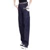 Women's Plus Size Wide-Leg Jeans: Curved Leg, Narrow Fit, Petite Banana Style, Floor-Length Pants for Autumn and Winter.