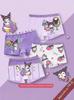 Class A Pure Cotton Girls' Cartoon Boxer Briefs - Breathable, Antibacterial Underwear for Small to Large Children