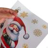 6 Sheets Christmas Window Clings Decals Snowflake Santa Claus Decorations Stickers