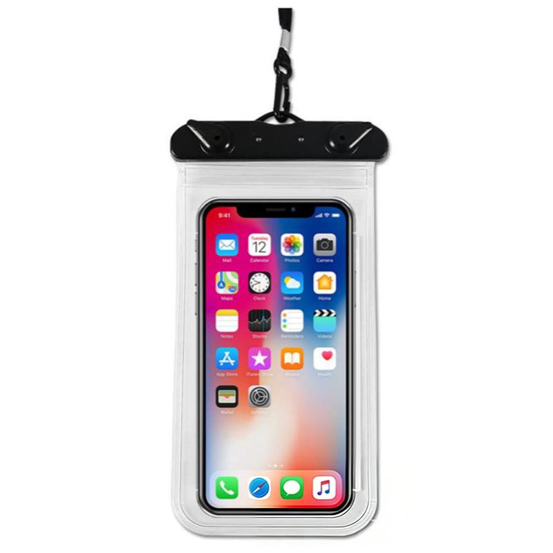 Universal Waterproof Phone Pouch Flexible Lightweight Dry Bag Sealed Case for Swimming Beach and Pool