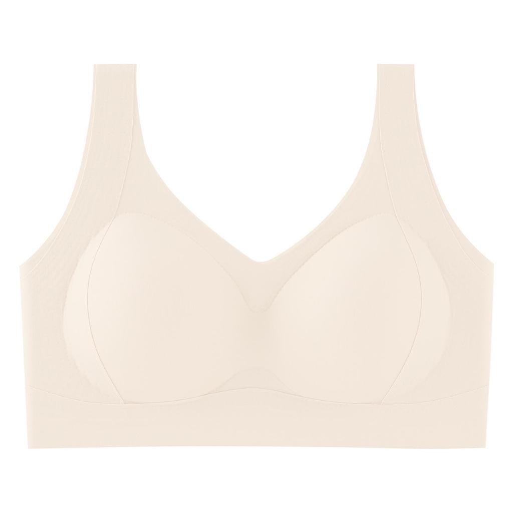 Women's Wire-Free Push-Up Bra: Seamless, Shockproof, Vest-Style for Small Breasts