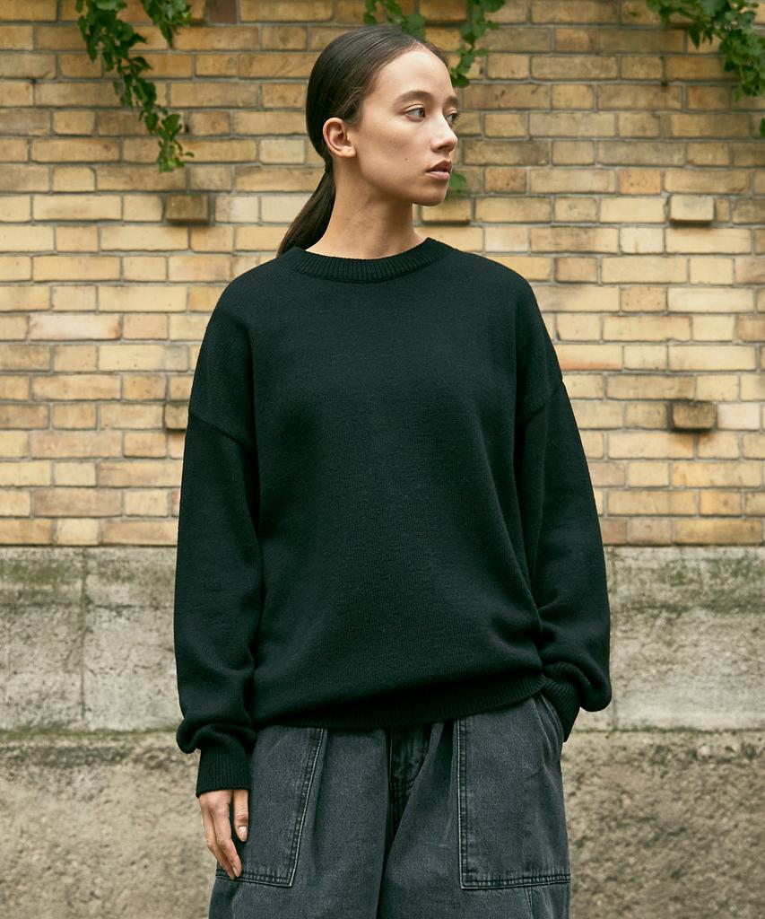 MINIMALPROJECT Wool Embroidered Round Knit Mnt103 / 5 Colors