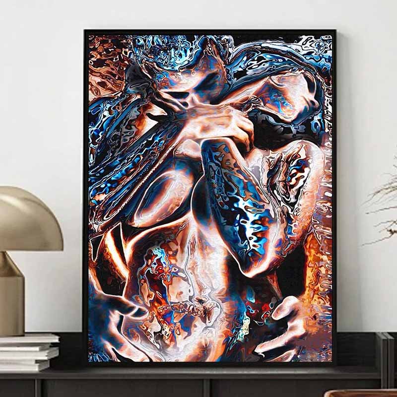 New Arrival 5D DIY Full Circle Diamond Painting "Couple Art" Embroidery Cross Stitch Home Decor Gift