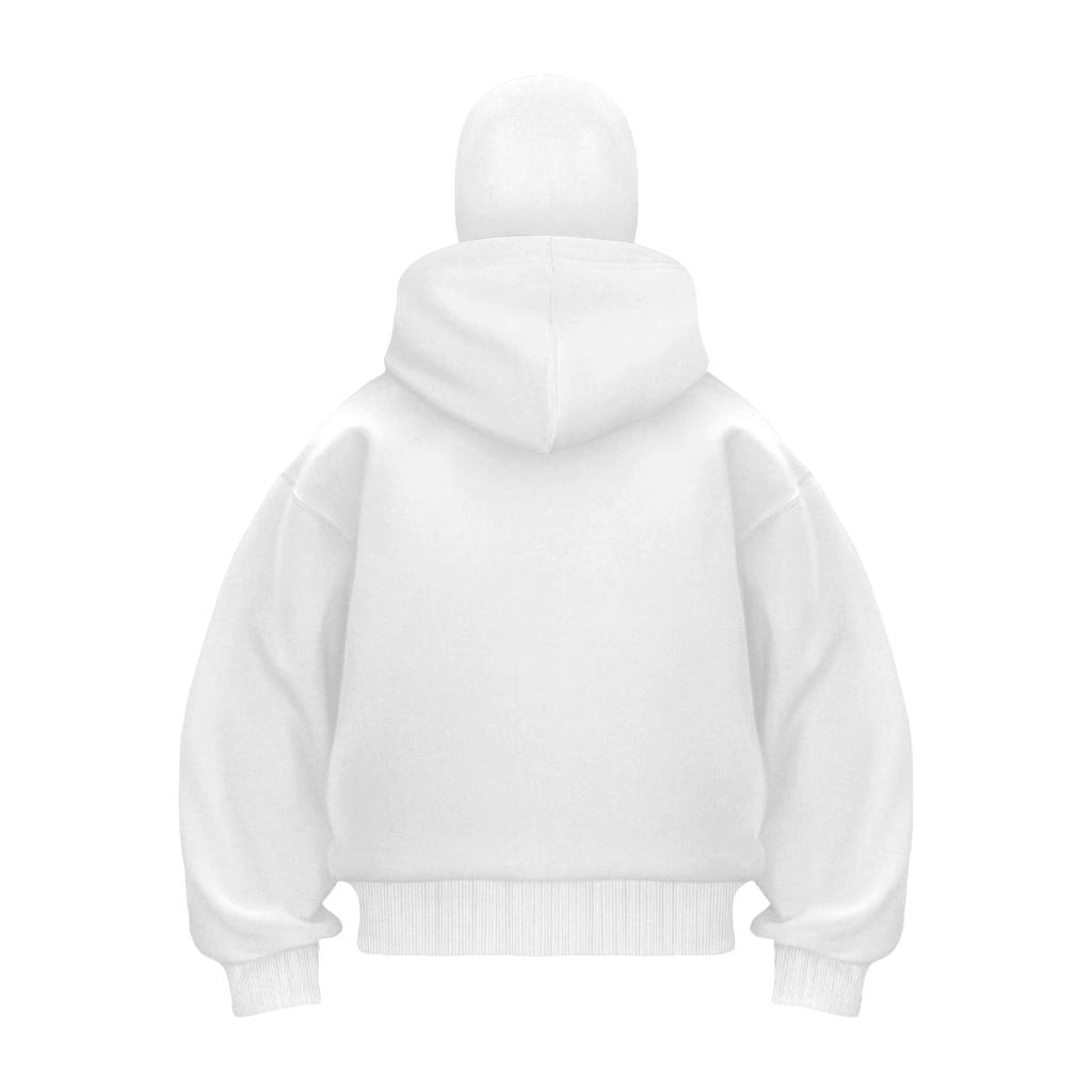 Pánská volná trendy mikina s dvojitou kapucí, kardigan se zipem